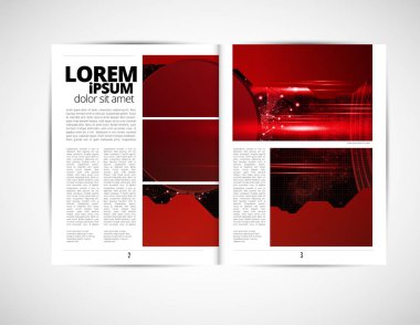 Grafik broşür tasarım şablonları, vektör