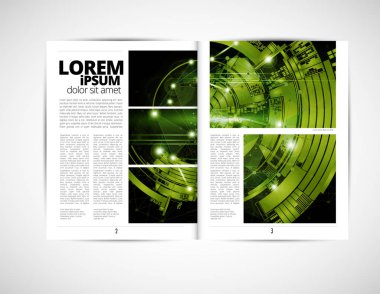 Grafik broşür tasarım şablonları, vektör
