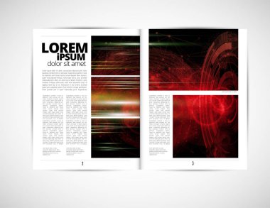 Grafik broşür tasarım şablonları, vektör