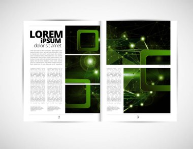 Grafik broşür tasarım şablonları, vektör