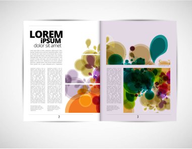 Grafik broşür tasarım şablonları, vektör