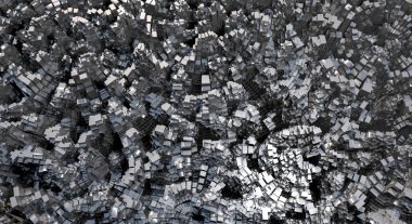 3D render fütüristik arka plan - illüstrasyon