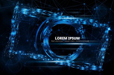 Teknoloji kavramı arka plan, illüstrasyon - vektör vektör 