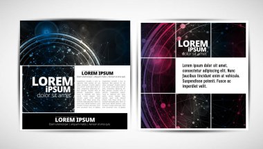 Grafik broşür tasarım şablonları, vektör