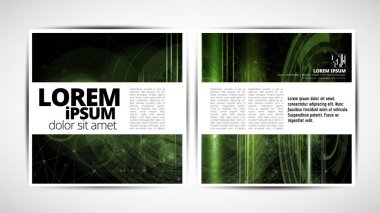 Grafik broşür tasarım şablonları, vektör 