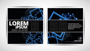 Kurumsal kitapçık veya sunu şablonları. El ilanı, kullanmak için kolay vektör.