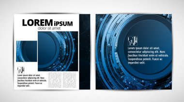 Grafik broşür tasarım şablonları, vektör 