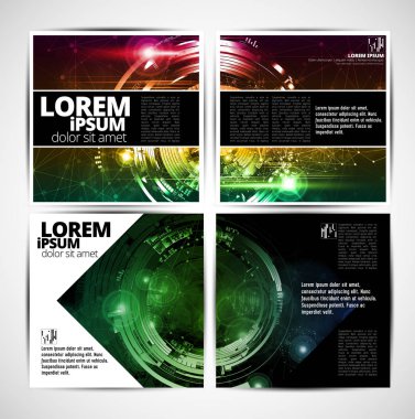 Şablon vektör tasarım broşür, yıllık rapor ya da dergi - vektör için kullanıma hazır  