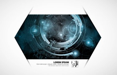 soyut teknoloji vektör arkaplanı