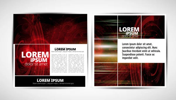 Brochure Grafiche Modelli Design Vettoriale — Vettoriale Stock