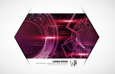 soyut teknoloji vektör arkaplanı 