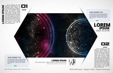 soyut teknoloji vektör arkaplanı 