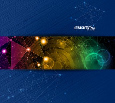 soyut teknoloji vektör arkaplanı