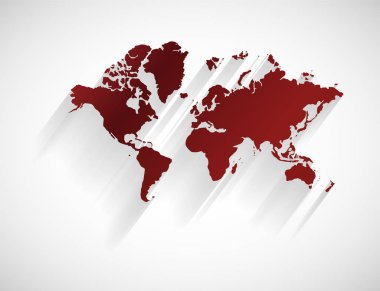 dünya haritası vektör illüstrasyonu