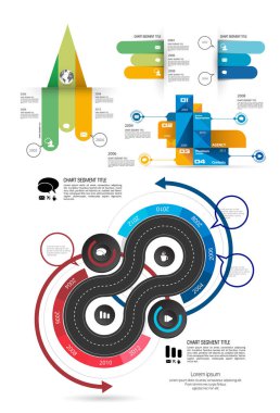 İş Infographic öğeleri veri görselleştirme vektör tasarımı