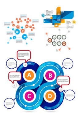 İş Infographic öğeleri veri görselleştirme vektör tasarımı