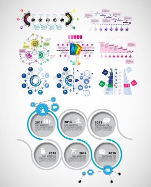 İş Infographic öğeleri veri görselleştirme vektör tasarımı 