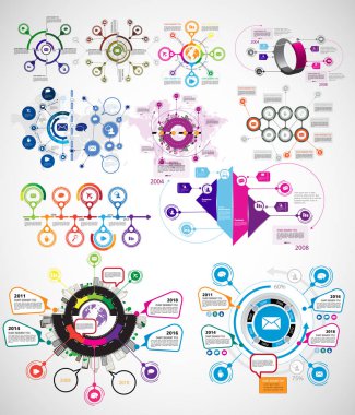 İş Infographic öğeleri veri görselleştirme vektör tasarımı 