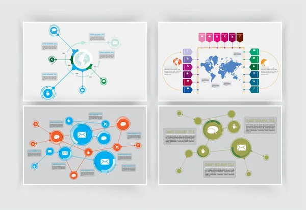 Elementos Infográficos Negócios Design Vetorial Visualização Dados —  Vetores de Stock