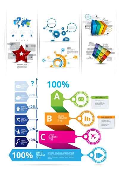 Infografische Vektorelemente Für Geschäftliche Illustration — Stockvektor