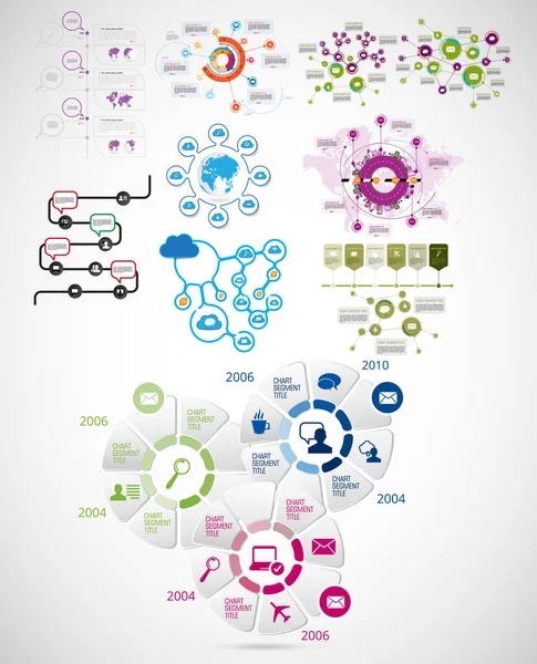 Üzleti Infographic Elemek Adatok Visualization Vector Design — Stock Vector