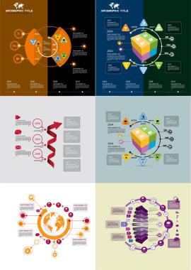 İş illüstrasyonu için bilgi vektörü ögeleri
