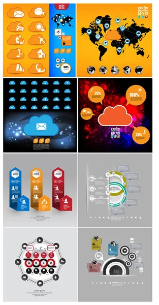 Elementos Vectoriales Infográficos Para Ilustración Empresarial — Archivo Imágenes Vectoriales