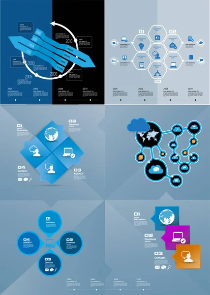 Infografische Vektorelemente Für Geschäftliche Illustration — Stockvektor