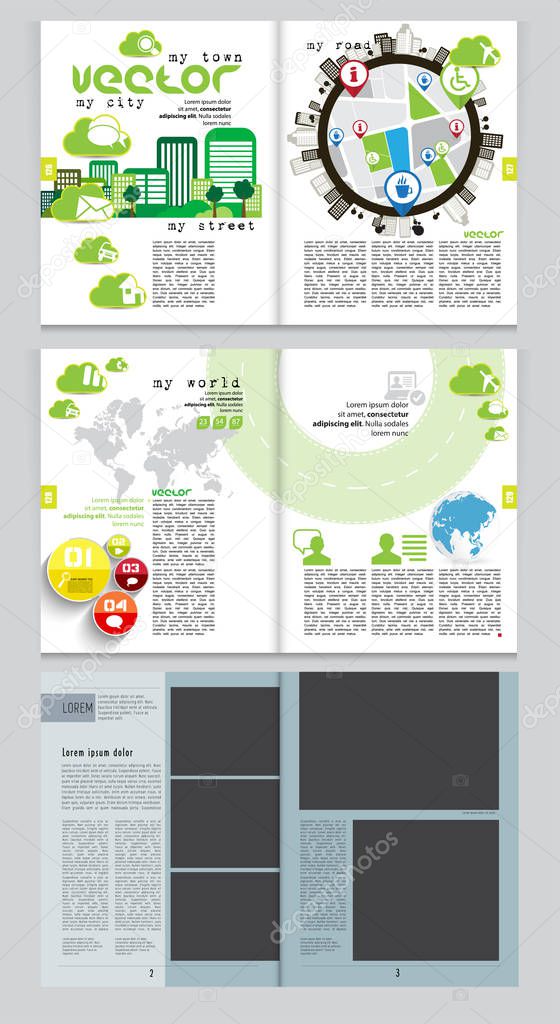 Brochure layout easy to editable