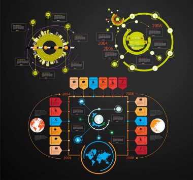 İş Infographic öğeleri veri görselleştirme vektör tasarımı.