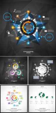 İş Infographic öğeleri veri görselleştirme vektör tasarımı.