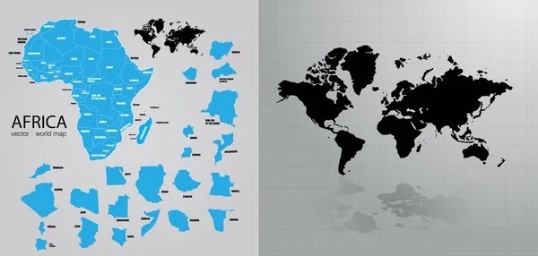Gambar Vektor Peta Dunia - Stok Vektor