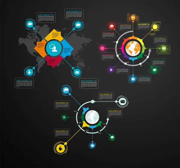 Geschäftsinfografische Elemente Datenvisualisierung Vektor Design — Stockvektor