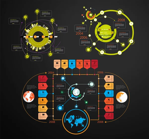 Geschäftsinfografische Elemente Datenvisualisierung Vektor Design — Stockvektor