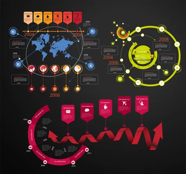 Zakelijke Infographic Elementen Data Visualisatie Vector Design — Stockvector