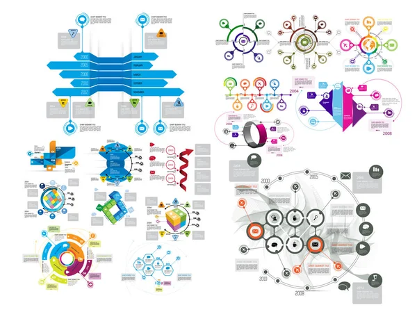 Επαγγελματίες Infographic Στοιχεία Σχεδίαση Διάνυσμα Οπτικοποίηση Δεδομένων — Διανυσματικό Αρχείο