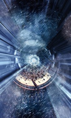 soyut teknoloji kavramı arka plan 3D render