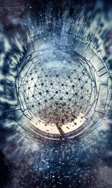 soyut teknoloji kavramı arka plan 3D render