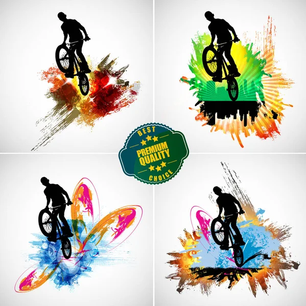 Genç erkek Bisiklet jumper. Sağlıklı yaşam tarzı.