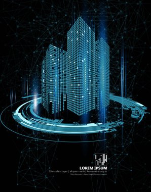 Creatice şehir vektör arka plan