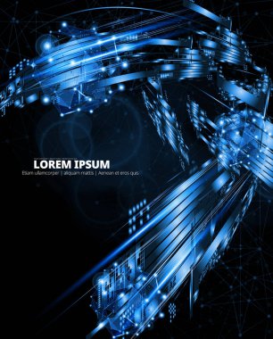 soyut teknoloji vektör arkaplanı