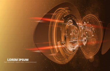 soyut teknoloji vektör arkaplanı