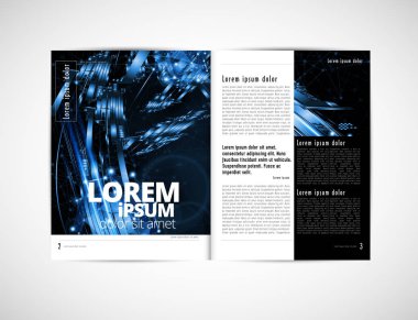 Kurumsal kitapçık veya sunu şablonları. El ilanı, kullanmak için kolay vektör.