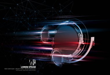 Soyut teknoloji kavramı arka plan, vektör illüstrasyonu