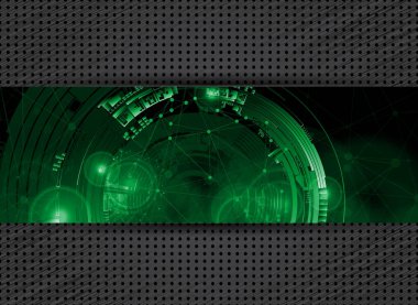 Teknoloji kavramı arka planı sunusu, vektör çizim hazır