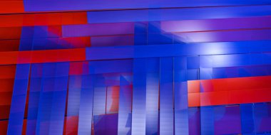 Soyut bağlantı yapısının 3D Rendering-Illustration 