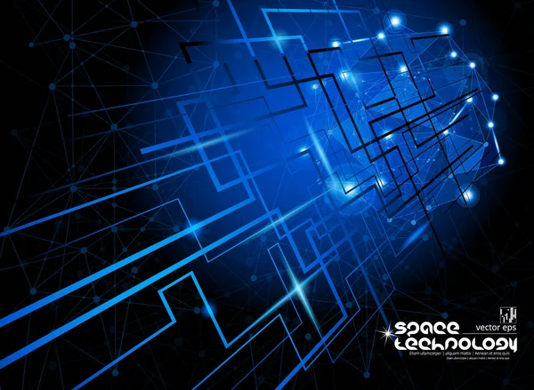 Abstract Technology Concept Background Vector Illustration — Stock Vector