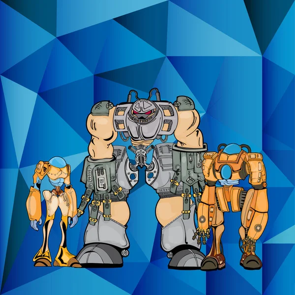 Φουτουριστικό Ρομπότ Απεικόνιση Διανύσματος — Διανυσματικό Αρχείο