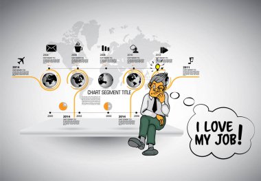 soyut infographics şablonu. vektör çizim.