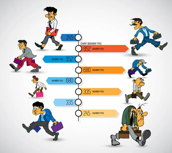 Hombre Negocios Diseño Caracteres Trabajo Vector — Archivo Imágenes Vectoriales